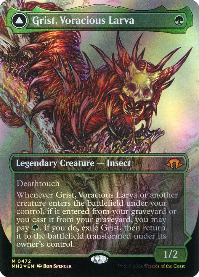 Grist, Voracious Larva // Grist, the Plague Swarm 472 (Modern Horizons 3)  - Foil | Good Games Adelaide SA