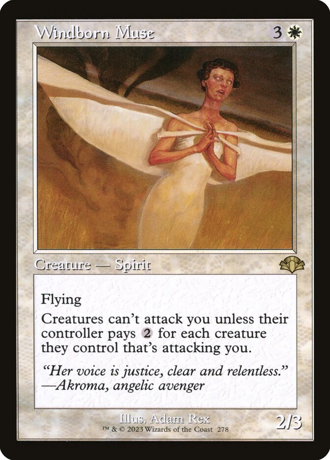 Windborn Muse 278 (Dominaria Remastered)  - Retro Foil | Good Games Adelaide SA