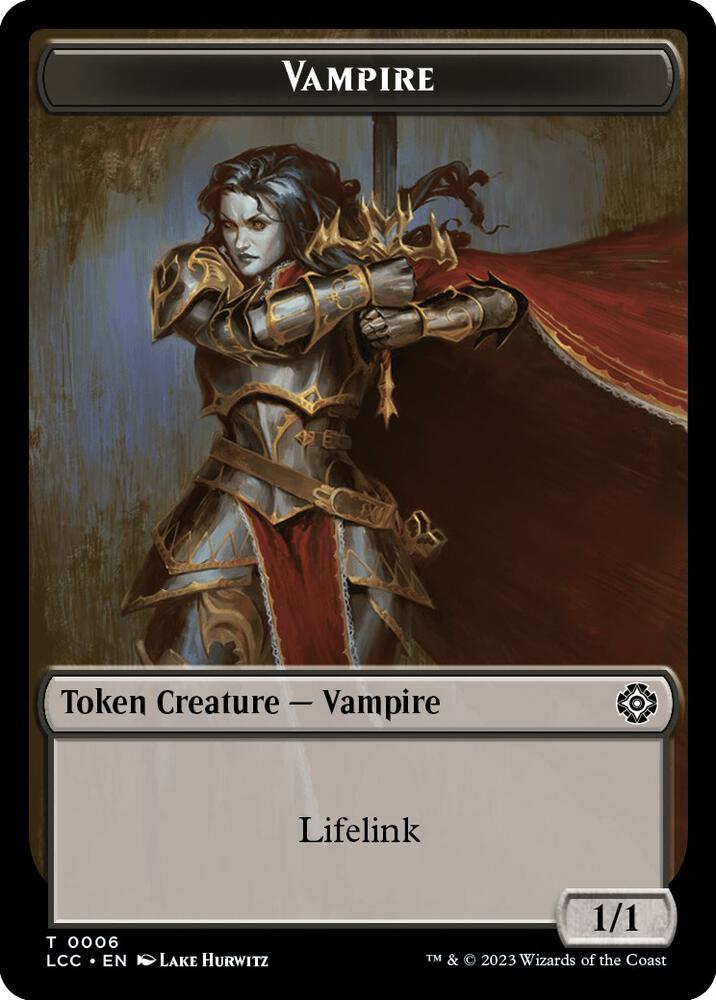 Vampire 0006 Vampire Demon Double Sided Token 6 // 15 (Commander: The Lost Caverns of Ixalan)  | Good Games Adelaide SA