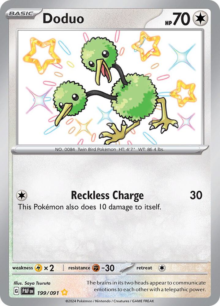 Doduo 199/091 (SV: Paldean Fates)  - Holofoil | Good Games Adelaide SA