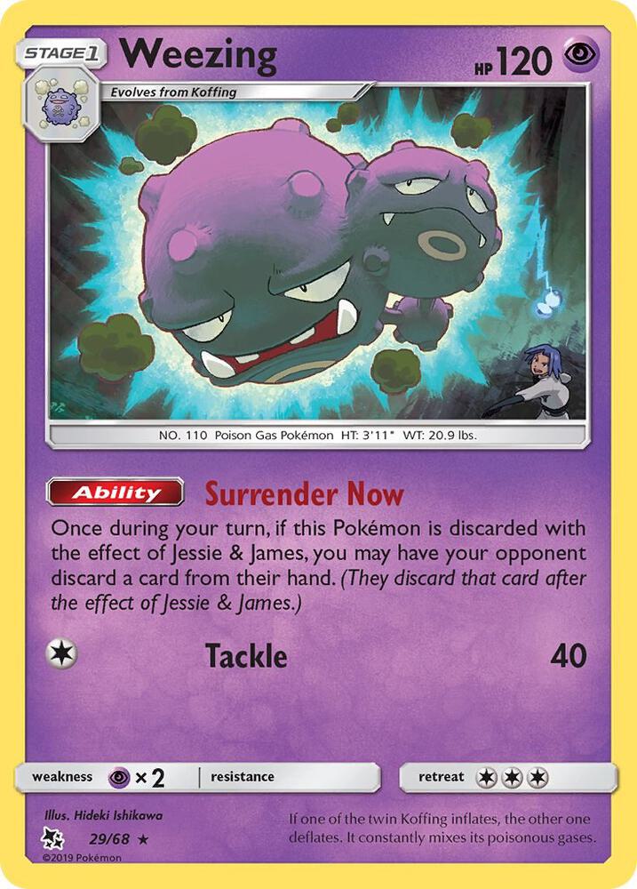 Weezing 29/68 (Hidden Fates)  | Good Games Adelaide SA