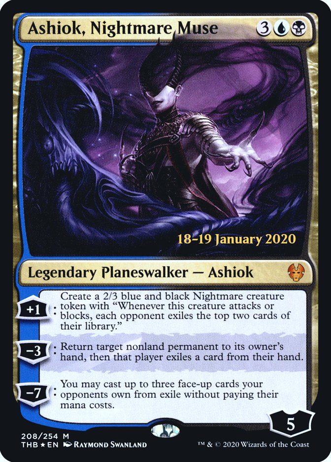 Ashiok, Nightmare Muse 208 (Prerelease Cards)  - PreRelease Foil | Good Games Adelaide SA