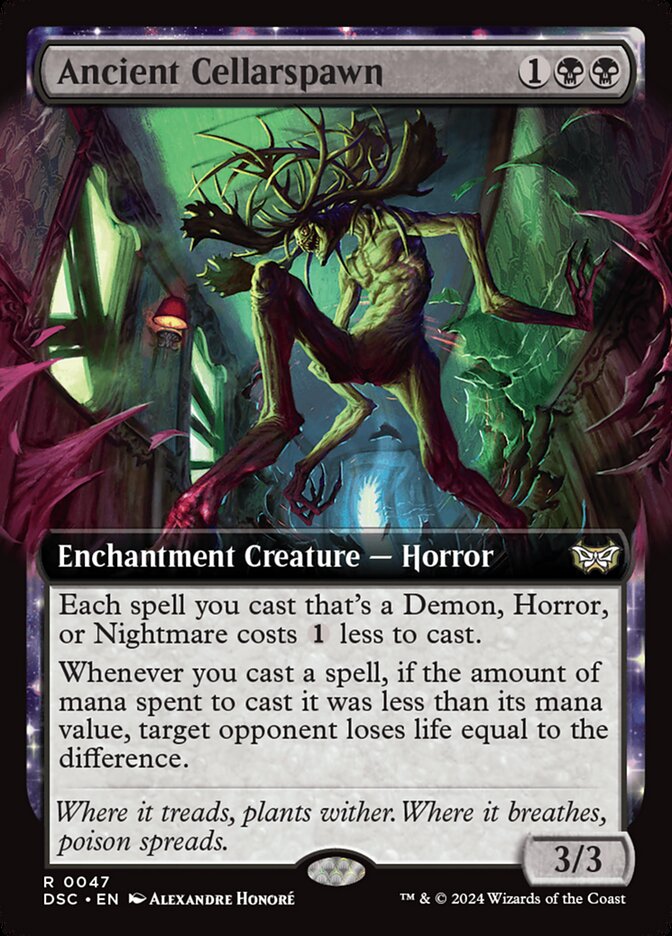 Ancient Cellarspawn Extended Art 47 (Commander: Duskmourn: House of Horror)  - Extended Art | Good Games Adelaide SA