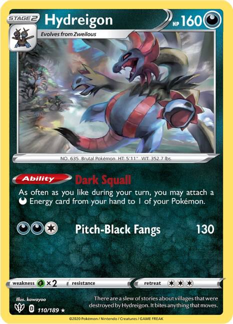 Hydreigon 110/189 (SWSH03: Darkness Ablaze)  | Good Games Adelaide SA