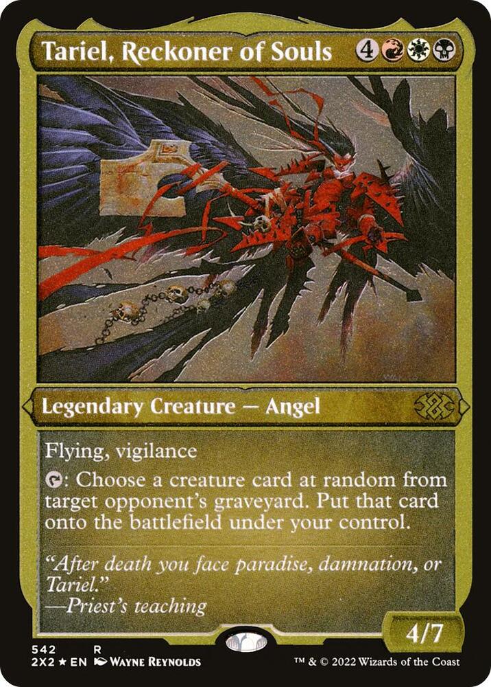 Tariel Reckoner of Souls Foil Etched 542 (Double Masters 2022)  - Foil | Good Games Adelaide SA