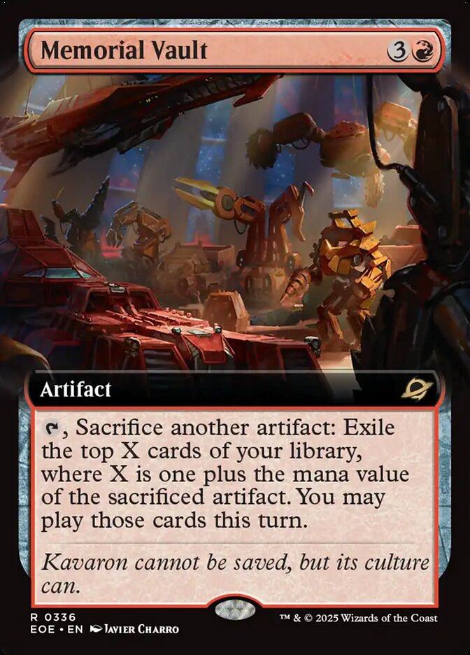 Memorial Vault 336/276 (Edge of Eternities)  - Extended Art  | Good Games Adelaide SA