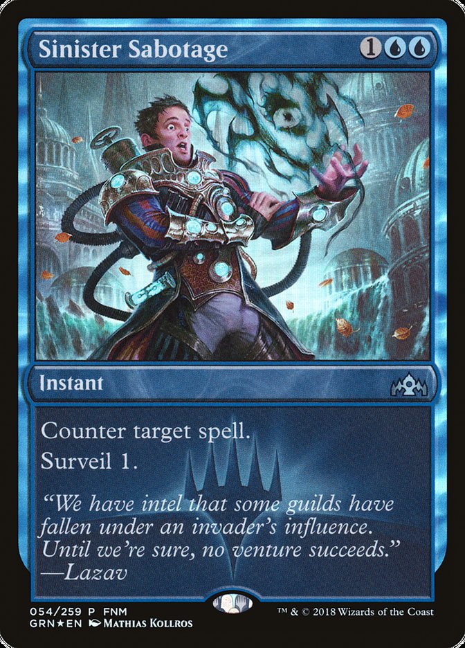 Sinister Sabotage 54 (FNM Promos)  - Foil | Good Games Adelaide SA
