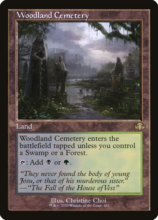 Woodland Cemetery 401 (Dominaria Remastered)  - Retro | Good Games Adelaide SA