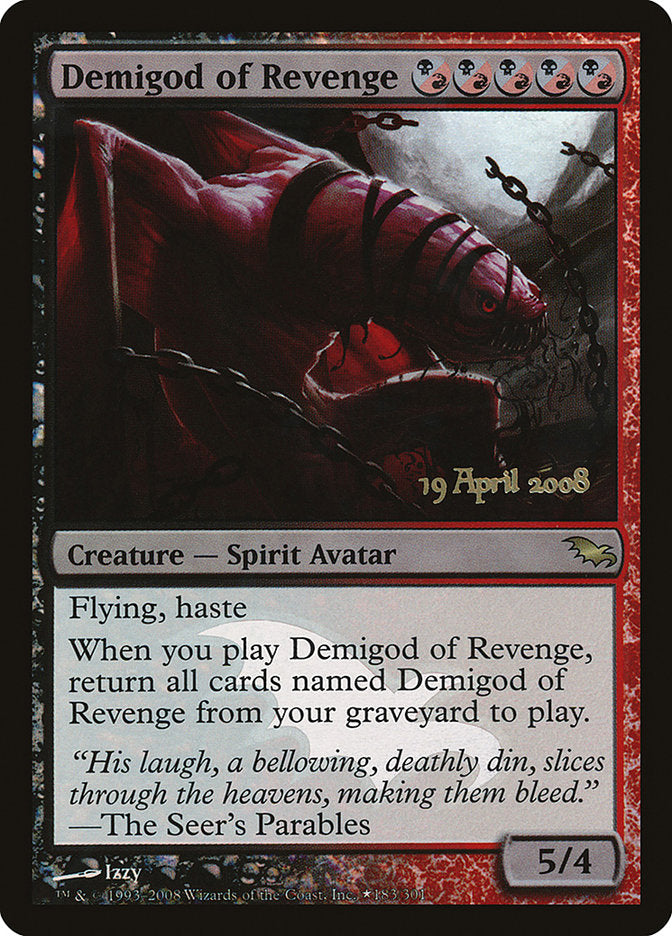 Demigod of Revenge 183 (Prerelease Cards)  - Foil | Good Games Adelaide SA