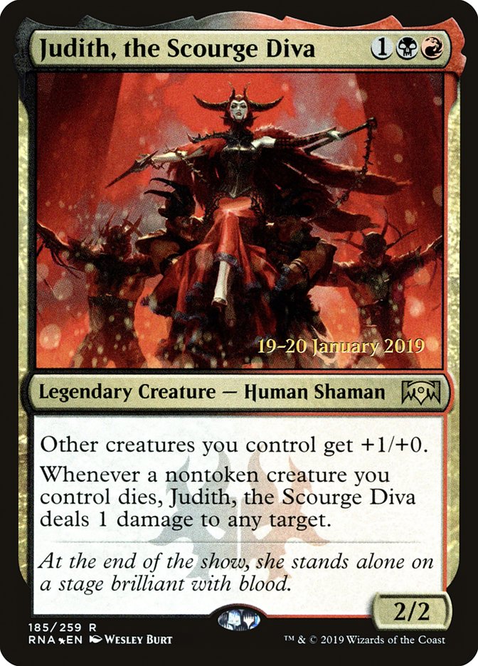 Judith, the Scourge Diva 185 (Prerelease Cards)  - Foil | Good Games Adelaide SA