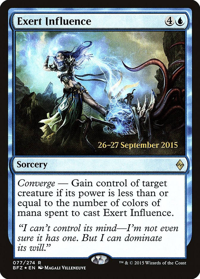 Exert Influence 77 (Prerelease Cards)  - Foil | Good Games Adelaide SA