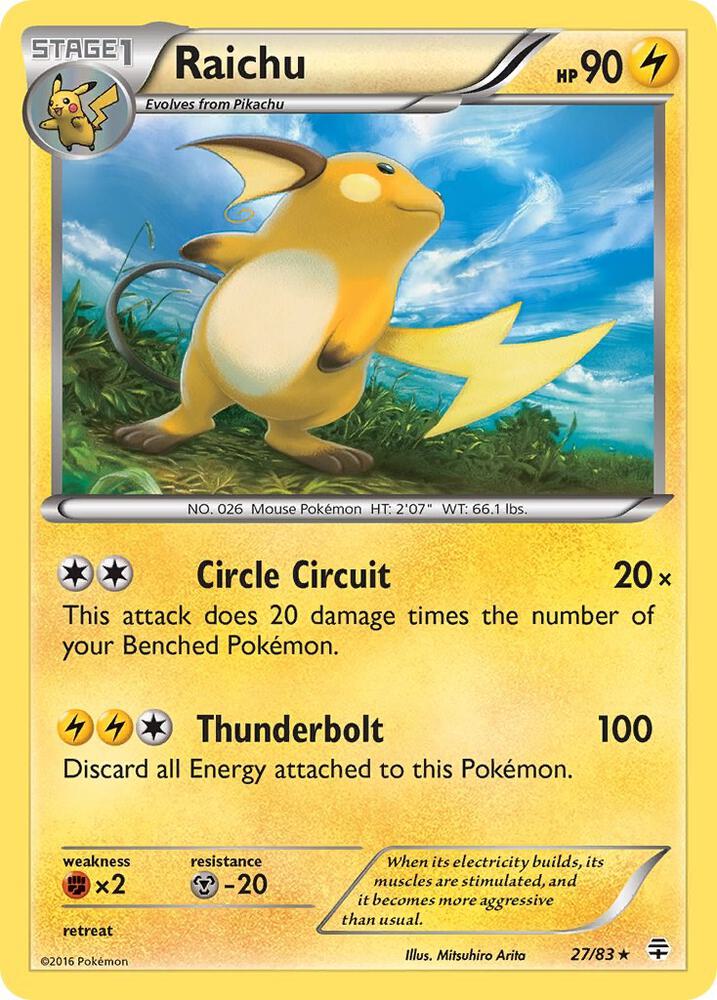 Raichu 27/83 (Generations)  - Holofoil | Good Games Adelaide SA