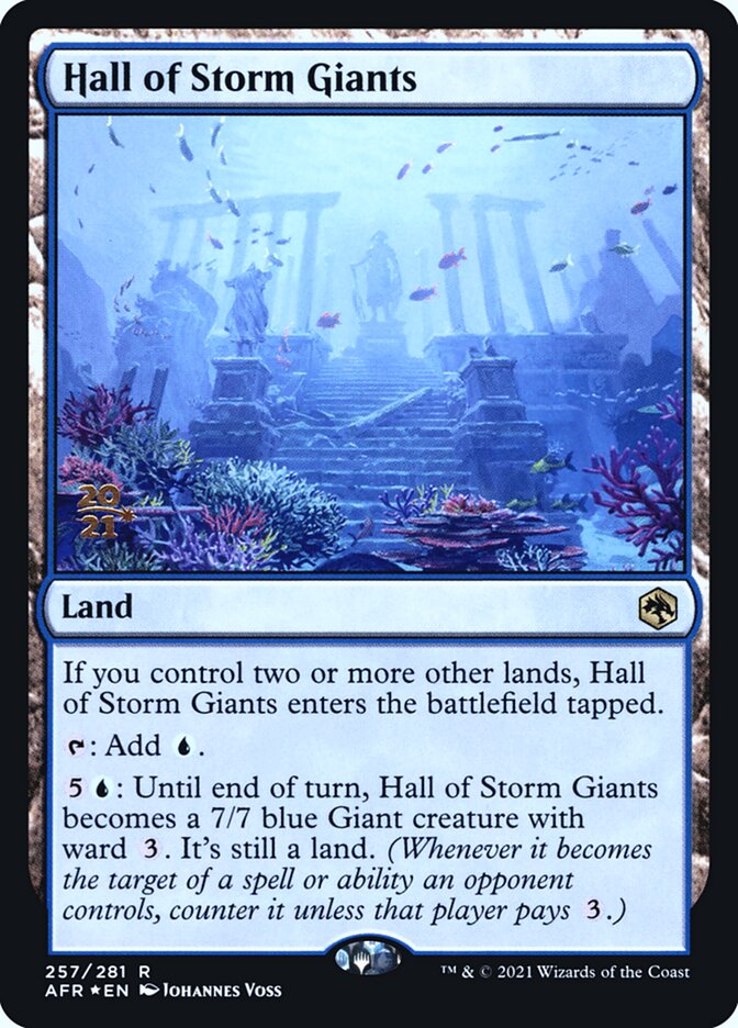 Hall of Storm Giants 257 (Prerelease Cards)  - Foil | Good Games Adelaide SA