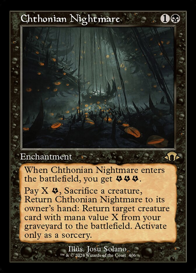 Chthonian Nightmare 406/319 (Modern Horizons 3)  - Retro Foil | Good Games Adelaide SA