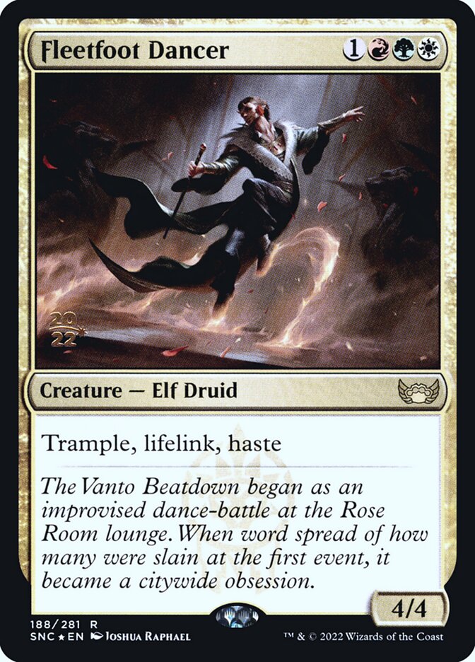 Fleetfoot Dancer 188 (Prerelease Cards)  - Foil | Good Games Adelaide SA