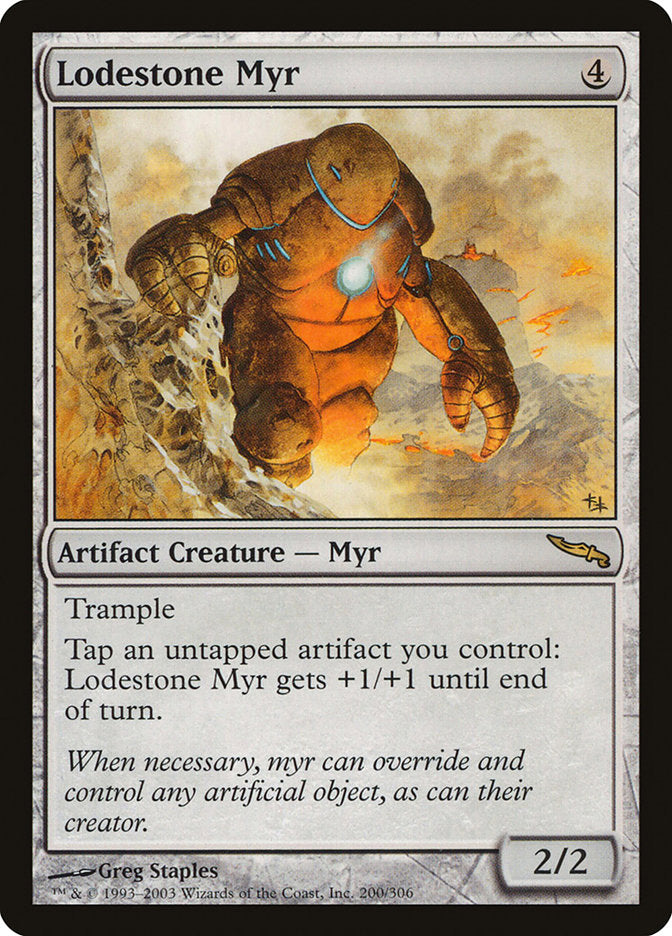 Lodestone Myr 200 (Mirrodin)  - Foil | Good Games Adelaide SA