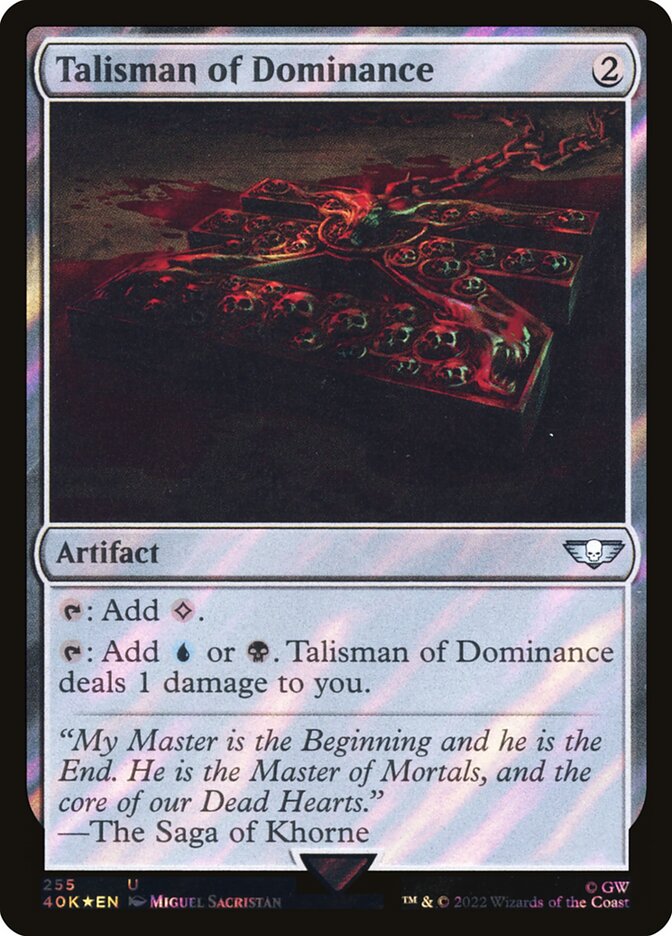 Talisman of Dominance 255 (Universes Beyond: Warhammer 40,000)  - Foil | Good Games Adelaide SA