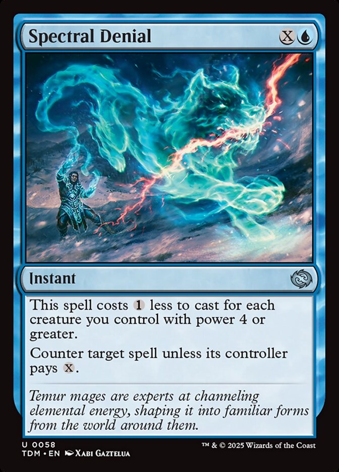 Spectral Denial 58 (Tarkir: Dragonstorm)  - Foil | Good Games Adelaide SA