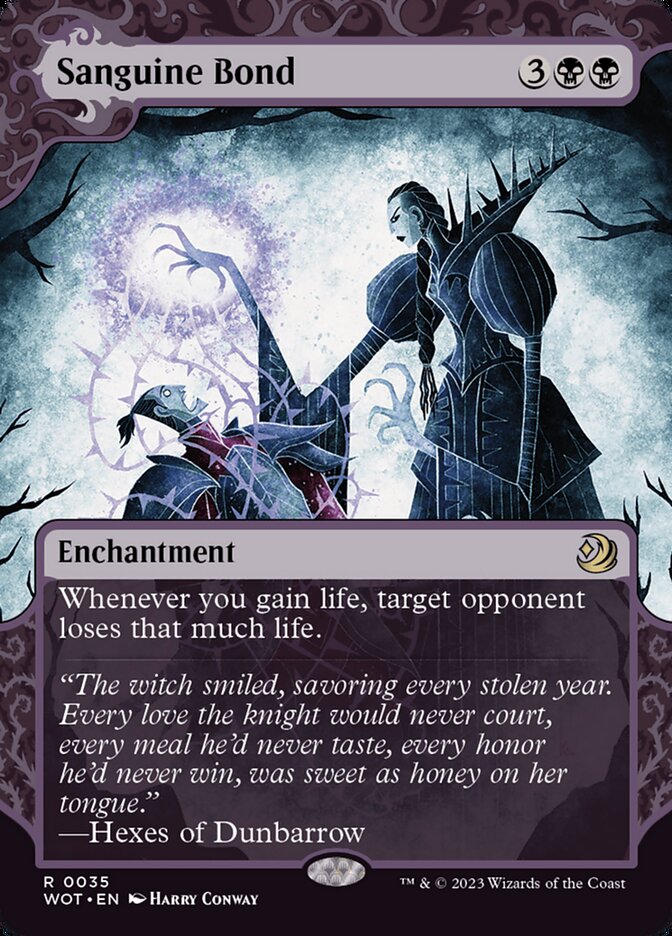 Sanguine Bond 35 (Wilds of Eldraine: Enchanting Tales)  - Showcase Foil | Good Games Adelaide SA