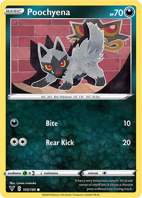 Poochyena 103/185 (SWSH04: Vivid Voltage)  | Good Games Adelaide SA