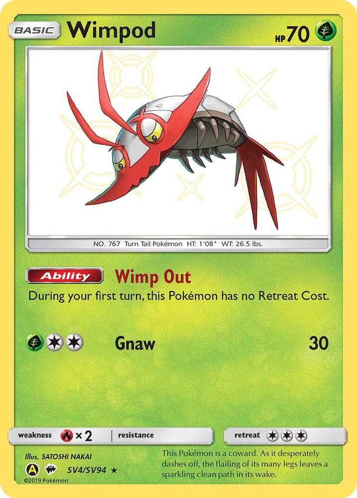 Wimpod SV4/SV94 (Hidden Fates: Shiny Vault)  - Holofoil | Good Games Adelaide SA