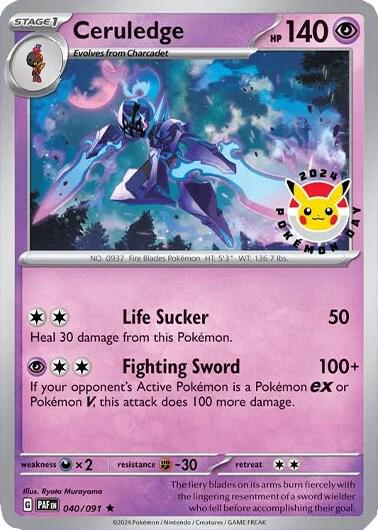 Ceruledge Pokemon Day 2024 040/091 (Miscellaneous Cards & Products)  - Holofoil | Good Games Adelaide SA