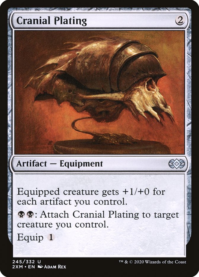 Cranial Plating 245 (Double Masters)  - Foil | Good Games Adelaide SA