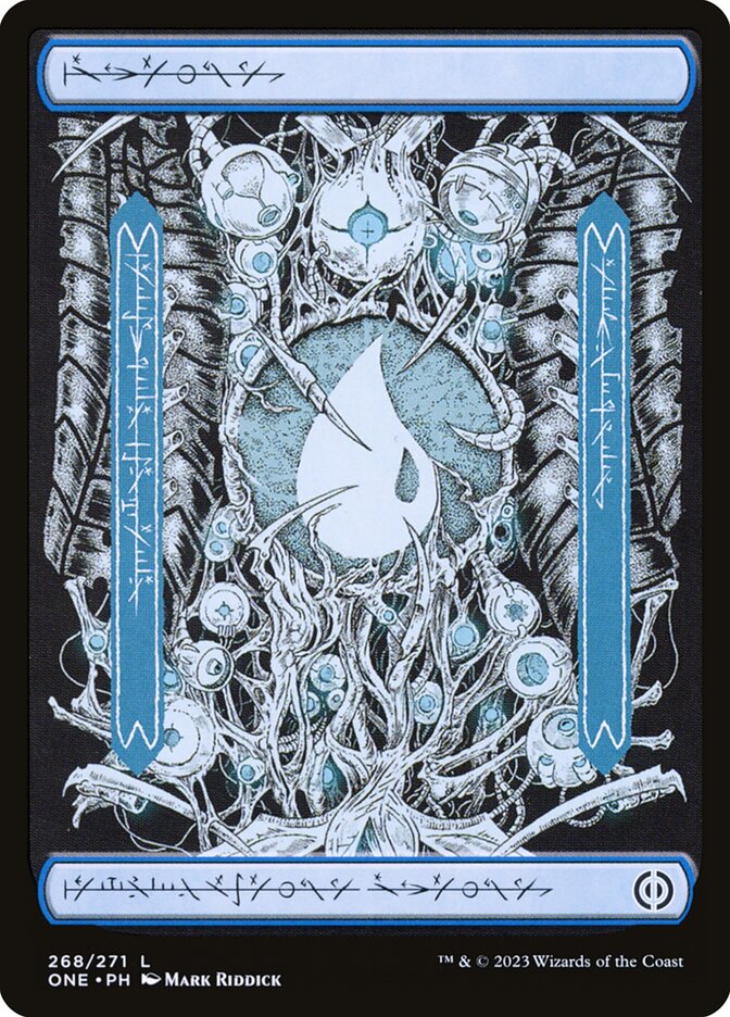 Island 268 (Phyrexia: All Will Be One)  - Full Art Foil | Good Games Adelaide SA