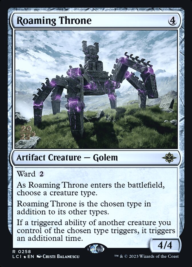 Roaming Throne 258 (Prerelease Cards)  - Foil | Good Games Adelaide SA