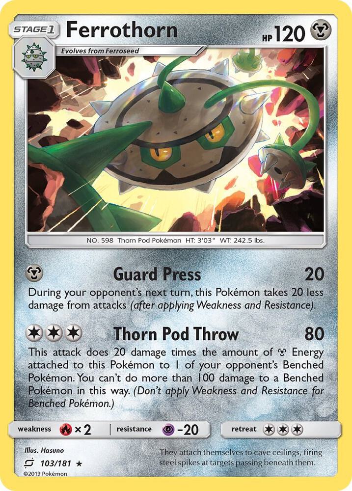 Ferrothorn 103/181 (SM - Team Up)  | Good Games Adelaide SA