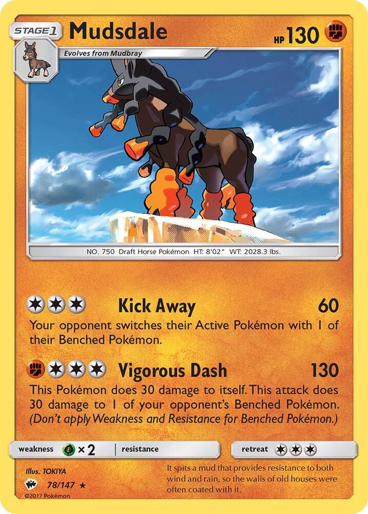Mudsdale 78/147 (SM - Burning Shadows)  | Good Games Adelaide SA