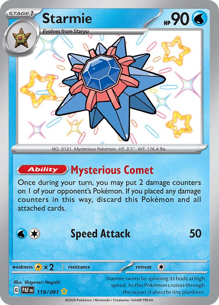 Starmie 119/091 (SV: Paldean Fates)  - Holofoil | Good Games Adelaide SA
