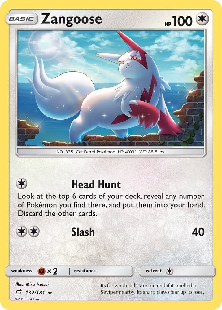 Zangoose 132/181 (SM - Team Up)  - Holofoil | Good Games Adelaide SA