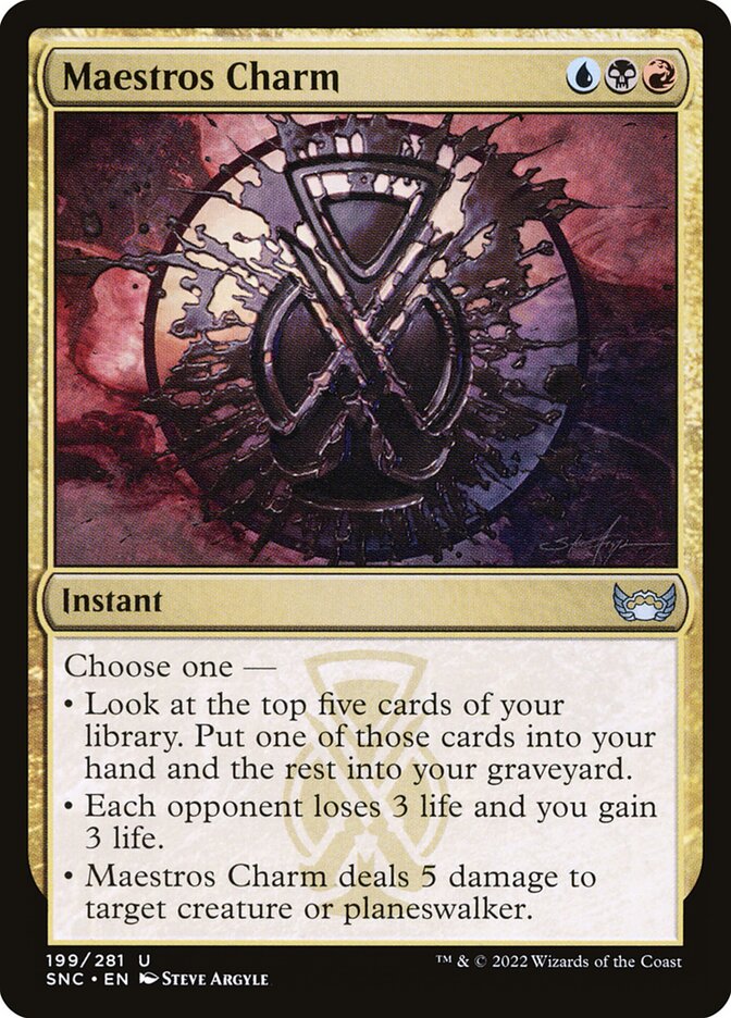 Maestros Charm 199 (Streets of New Capenna)  - Foil | Good Games Adelaide SA
