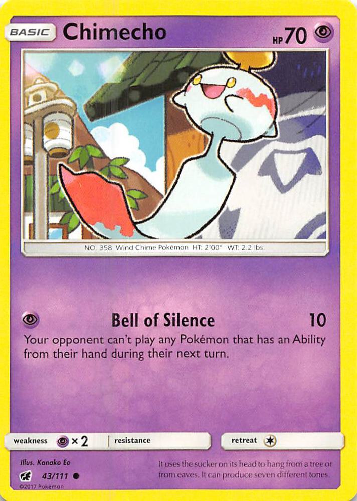 Chimecho 43/111 (SM - Crimson Invasion)  | Good Games Adelaide SA