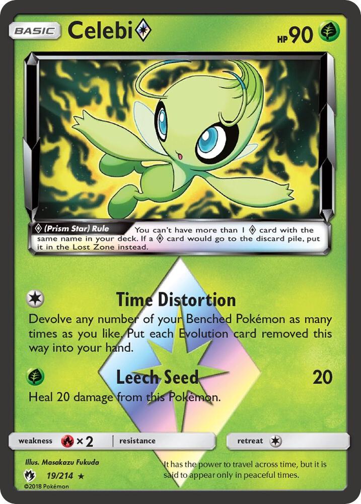 Celebi Prism Star 19/214 (SM - Lost Thunder)  - Holofoil | Good Games Adelaide SA