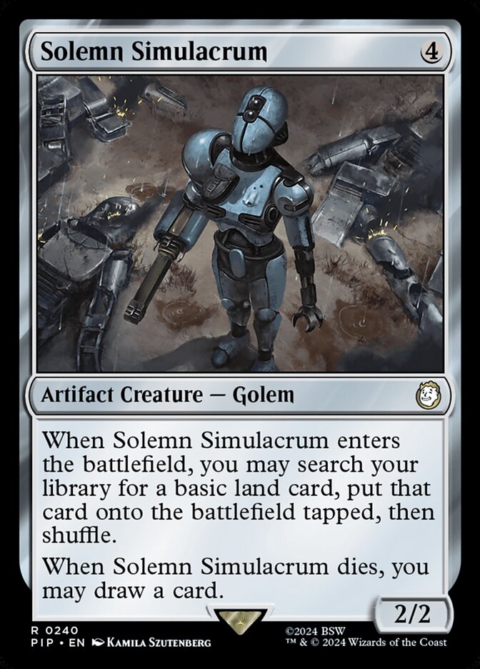 Solemn Simulacrum 240 (Universes Beyond: Fallout)  | Good Games Adelaide SA