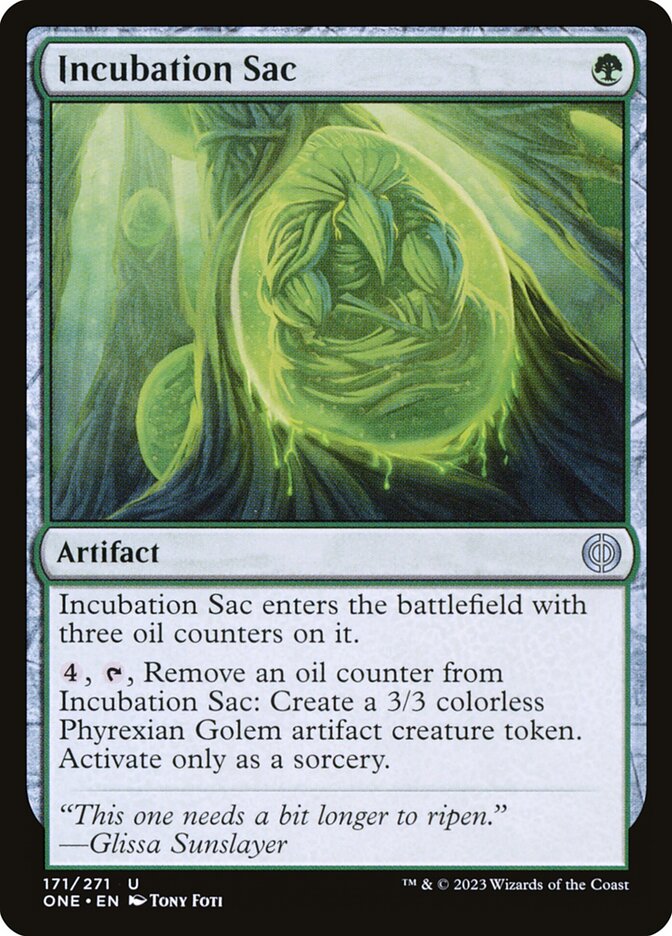 Incubation Sac 171 (Phyrexia: All Will Be One)  - Foil | Good Games Adelaide SA