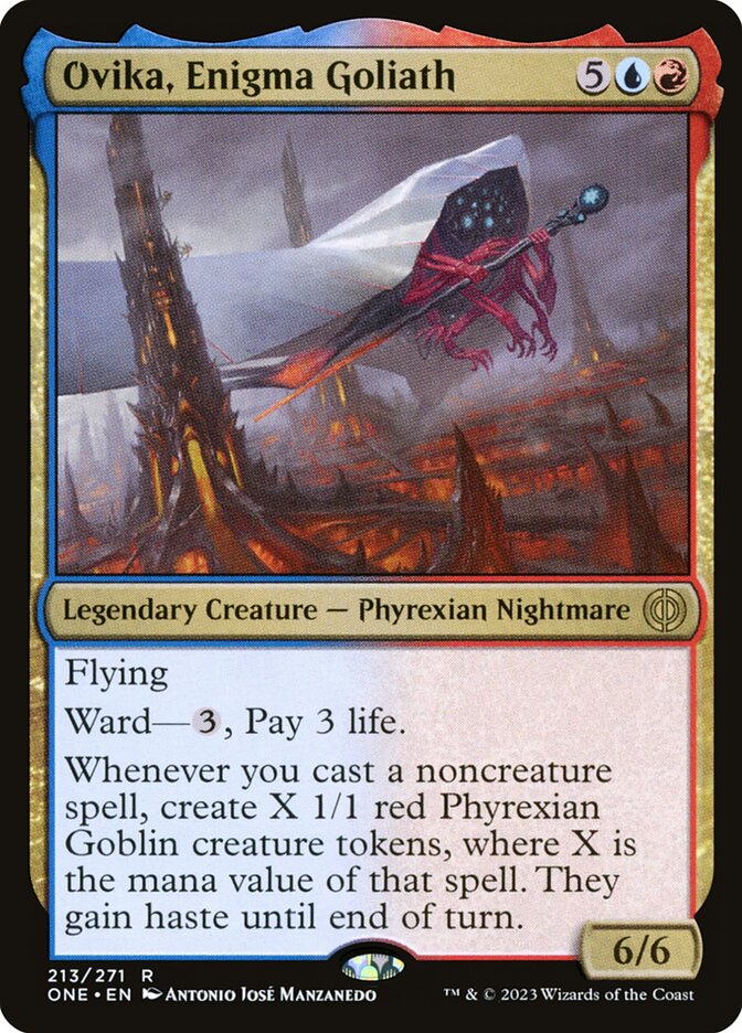 Ovika, Enigma Goliath 213 (Phyrexia: All Will Be One)  - Foil | Good Games Adelaide SA