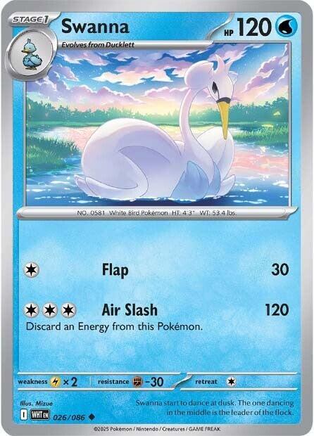 Swanna 026/086 (SV: White Flare)  | Good Games Adelaide SA