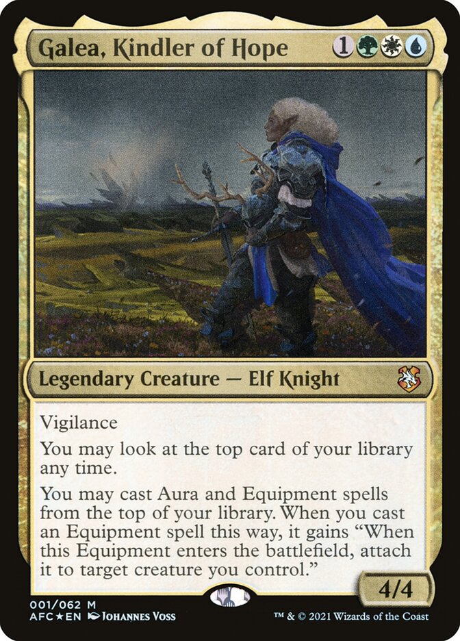 Galea, Kindler of Hope 1 (Commander: Adventures in the Forgotten Realms)  - Foil | Good Games Adelaide SA