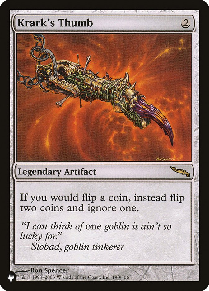 Krarks Thumb 190/306 (The List Reprints)  | Good Games Adelaide SA