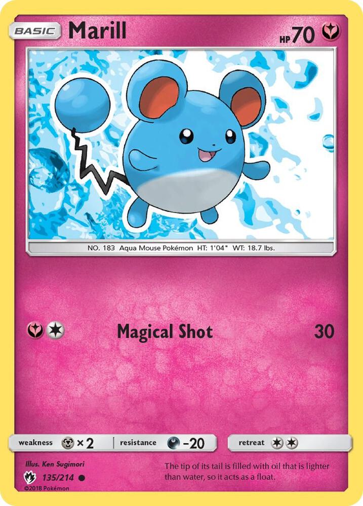 Marill 135/214 (SM - Lost Thunder)  | Good Games Adelaide SA