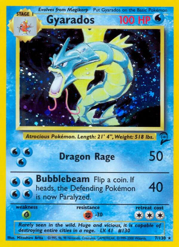 Gyarados 007/130 (Base Set 2)  - Holofoil | Good Games Adelaide SA
