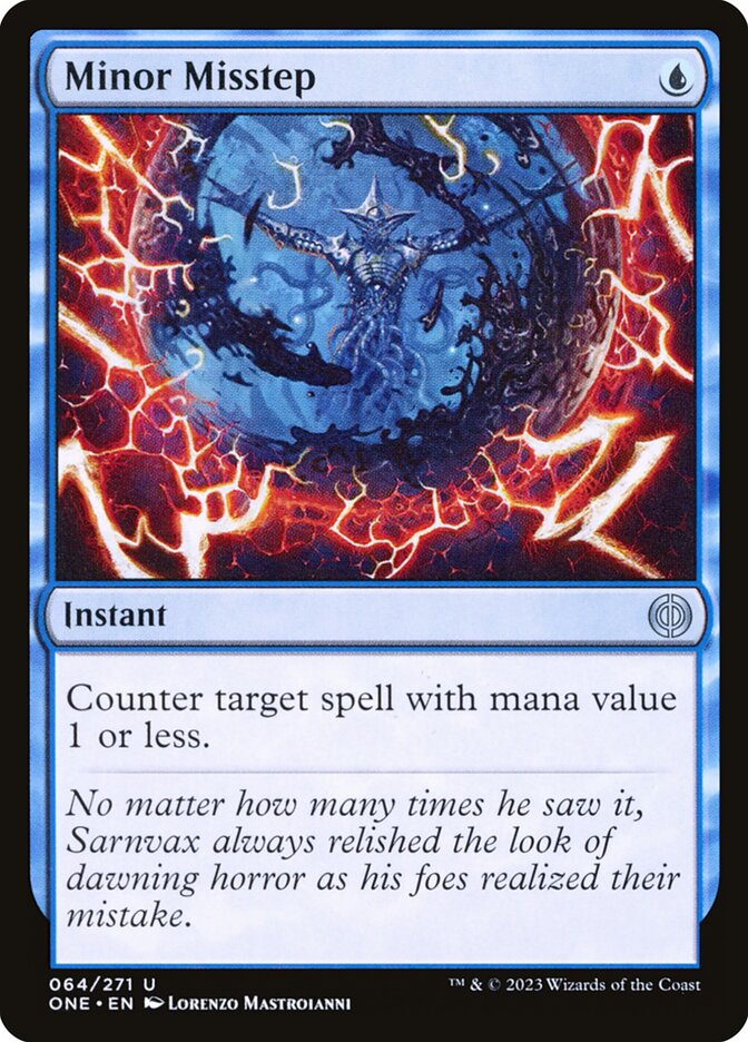 Minor Misstep 64 (Phyrexia: All Will Be One)  - Foil | Good Games Adelaide SA