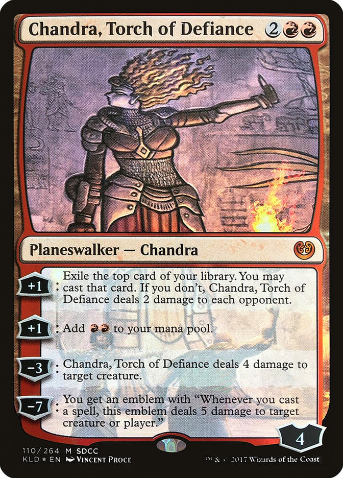 Chandra, Torch of Defiance 110 (Media Promos)  - Foil | Good Games Adelaide SA