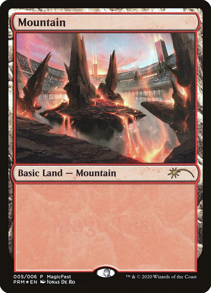 Mountain 5 (MagicFest Cards)  - Foil | Good Games Adelaide SA
