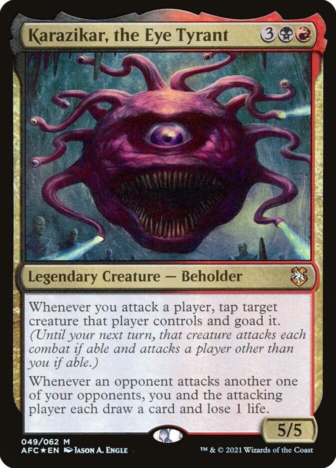 Karazikar, the Eye Tyrant 49 (Commander: Adventures in the Forgotten Realms)  - Foil | Good Games Adelaide SA