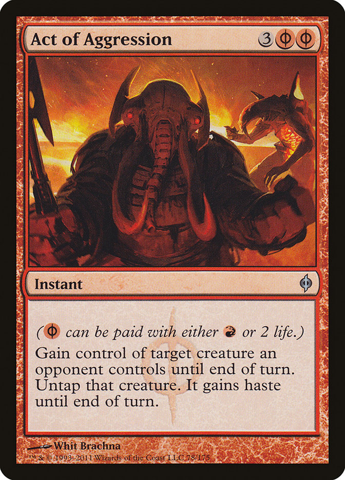Act of Aggression 78 (New Phyrexia)  - Foil | Good Games Adelaide SA