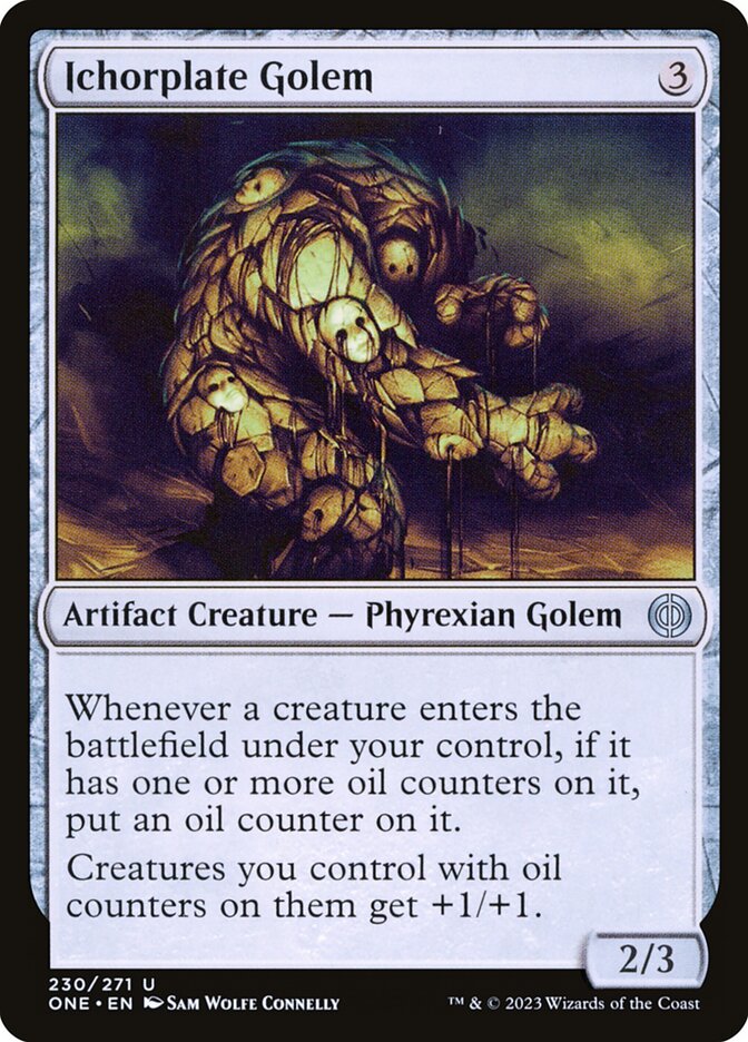 Ichorplate Golem 230 (Phyrexia: All Will Be One)  - Foil | Good Games Adelaide SA